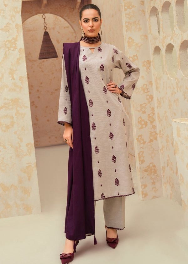 URGE Airjet Dhanak 3 Piece Embroidered Collection – Premium Winter Wear