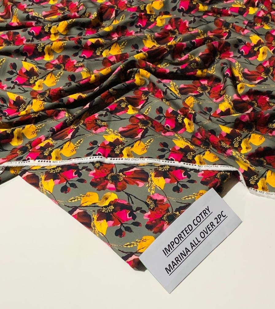 Imported Soft Marina 2 Piece Collection – Cotry Printed Shirt & Trouser