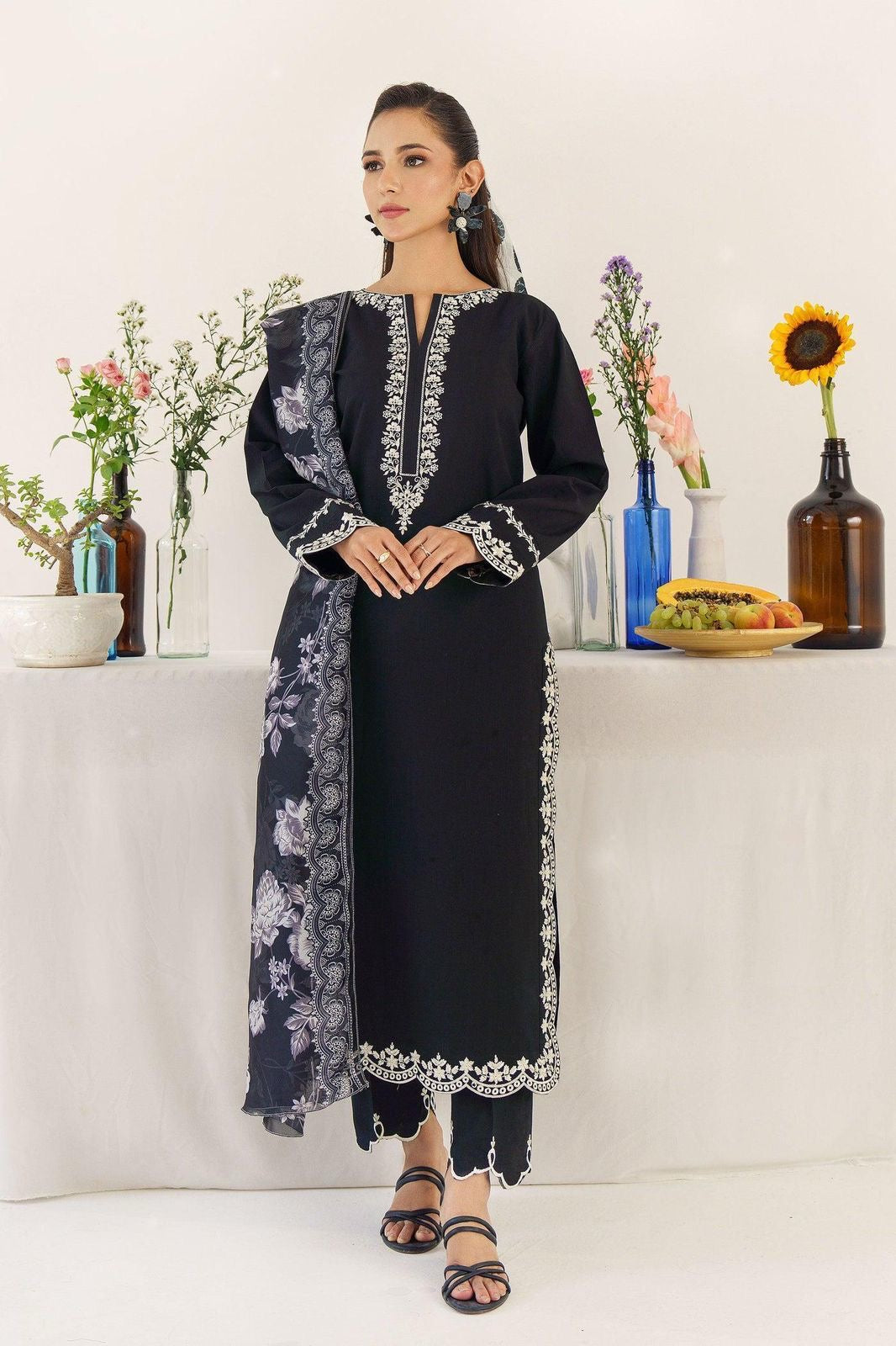 URGE Airjet Dhanak 3 Piece Embroidered Collection – Premium Winter Wear