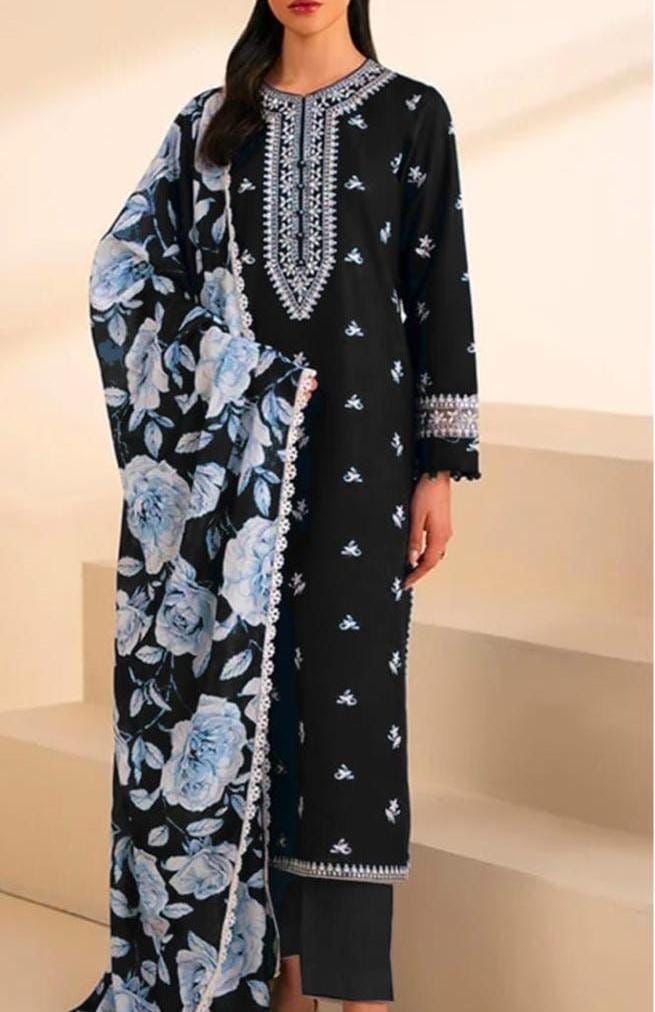 URGE Airjet Dhanak 3 Piece Embroidered Collection – Premium Winter Wear
