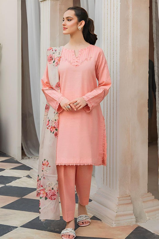 URGE Airjet Dhanak 3 Piece Embroidered Collection – Premium Winter Wear