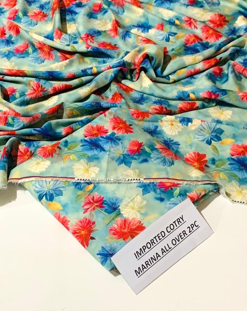 Imported Soft Marina 2 Piece Collection – Cotry Printed Shirt & Trouser