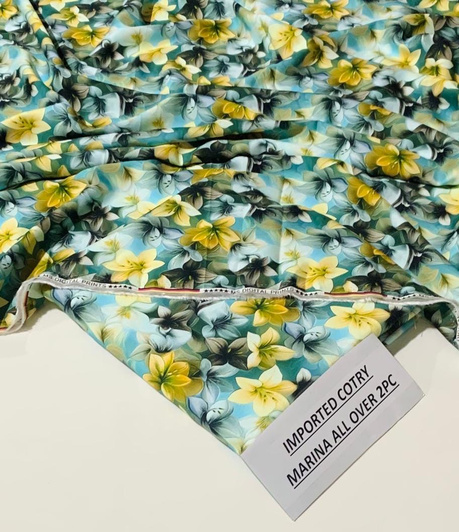 Imported Soft Marina 2 Piece Collection – Cotry Printed Shirt & Trouser