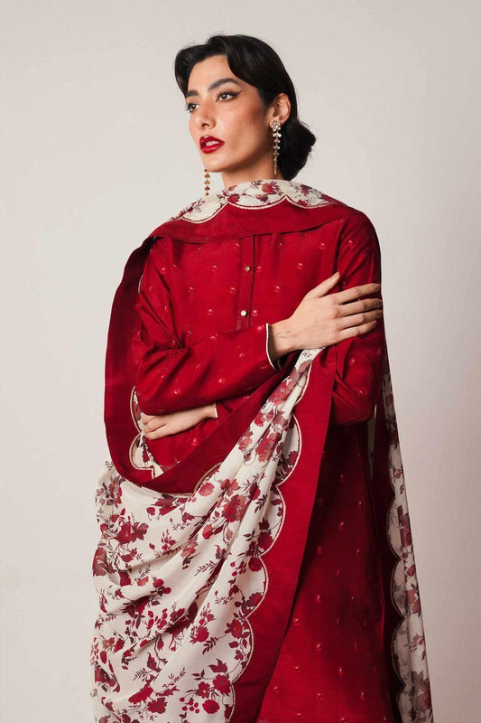 URGE Airjet Dhanak 3 Piece Embroidered Collection – Premium Winter Wear