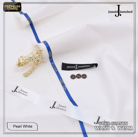 Special J. 4 season Wash & wear | Wrinkle Free Fabric | Pearl White